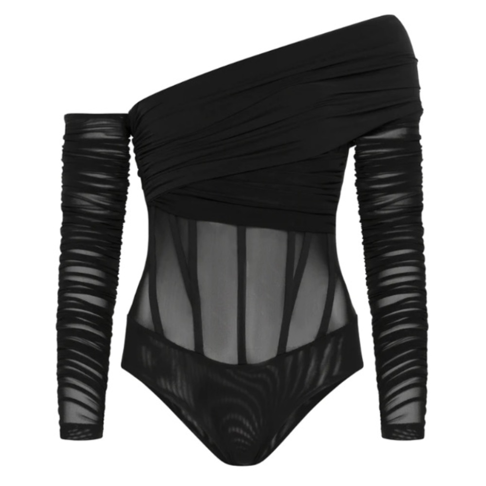 Leau Bardot Bustier Corset Bodysuit Size Large